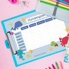 Papierdrachen Timetable DIN A4 Pad – Forest Animals – Writeable