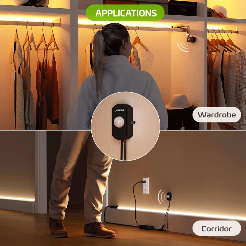 SENSKY BS010BB DC 12V/24V 3A Mini Dimmable Pir Motion Sensor