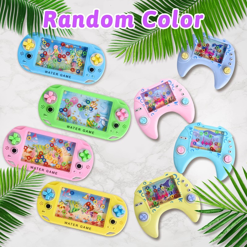 Herefun Water Flipper, 8 Pieces Handheld Game, Patience Game, Mini