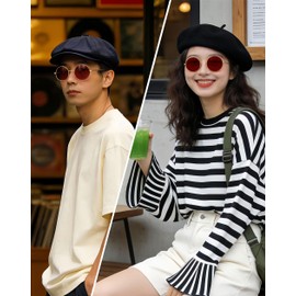 Joopin Men's Sunglasses Polarized Round Lenses Women's UV400 Protection UV Cut Lightweight For Fishing Driving Hiking, M