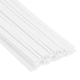 YELARXI Plastic Welding Rods, 9.8 Inch Pvc Welder Rod High-Strength Waterproof Fit for Repairing Plastic Bumper Kayaks Car Bumpers Motorcycle Tanks DIY Crafts - (40 Pack, White)