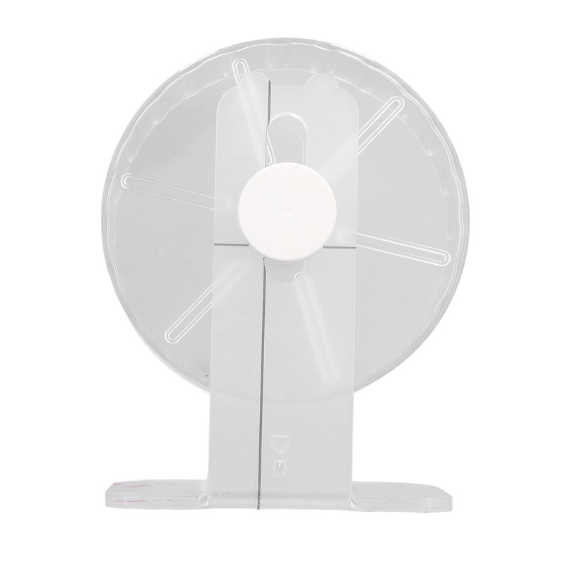 Silent Hamster Wheel with Stand Prevent Slip Clear Acrylic Hamster