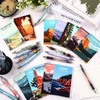 24 Sets National Park Mini Notebook Ballpoint Pen Gifts Pocket