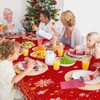 3 Pieces Merry Christmas Tablecloth Christmas Tree Plastic Table Cover