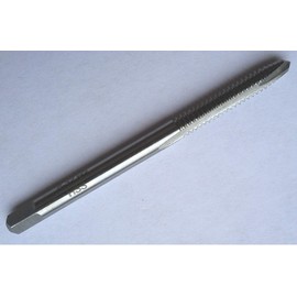 Luctool #0-80 Tap, 0-80 UNF Spiral Point Tap Plug, Gun Tap GH1 Limit 2 Flute HSS, Right Handed, Bright Ground Thread.