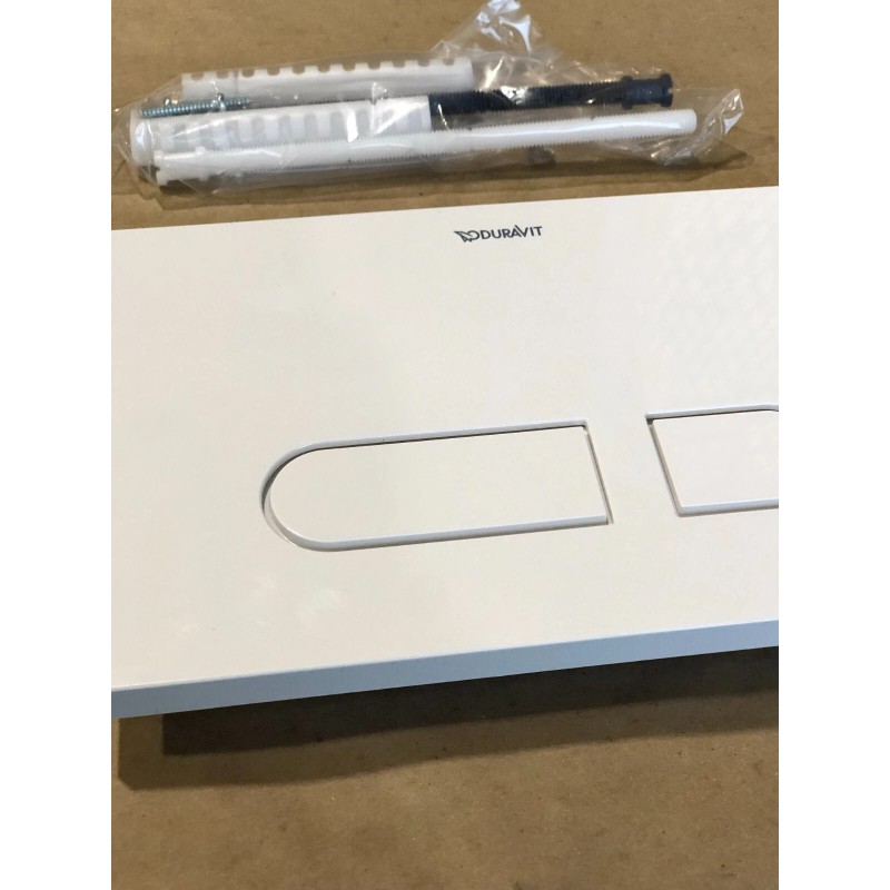Duravit WD5008011090 Bathroom Wall Mount Actuator Plate for Toilet WHITE