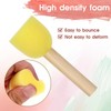 Zalizr 10 Piece Sponge Brush Set, Reusable Wooden Handle Foam