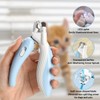 Cat Nail Clippers, Whale Shape, Blue and White (Blue)