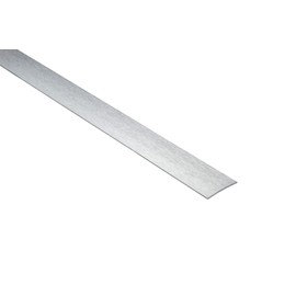 HexPro Transition Profile 100 cm Transition Strip 30 mm, 1 mm Thickness Made of Nirosta V2A Stainless Steel Transition Rail (Brushed Silver)