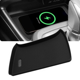 Wireless Charging Protective Mat for Subaru Crosstrek 2025, Car Wireless Charger Anti-Slip Pad, Cordless Charger Heat Insulating Silicone Material Non Slip Waterproof Accessories for Car Easy to Clean