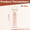 40 Pcs PU Leather Keychain Blanks Bulk Laser Engraving Keychain