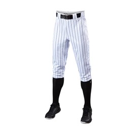 EvoShield Men's Salute Pinstripe Knicker Pant - Team White/Navy, Size Medium