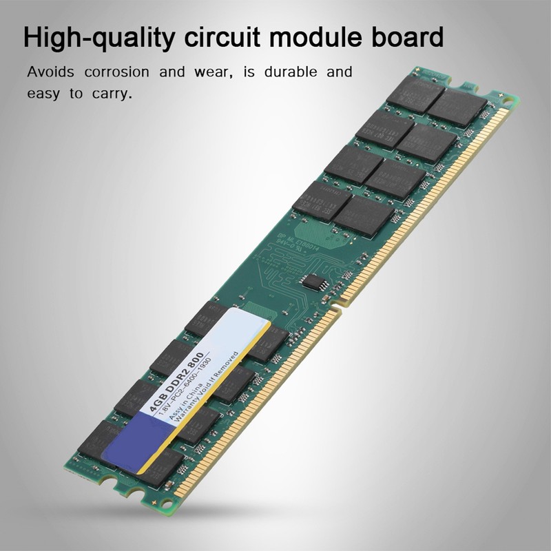 Xiede 800MHZ 4G 240pin RAM Memory Designed for DDR2 PC2-6400