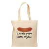 TOOLOUD Locally Grown Organic Sausage Grocery Tote Bag - Natural