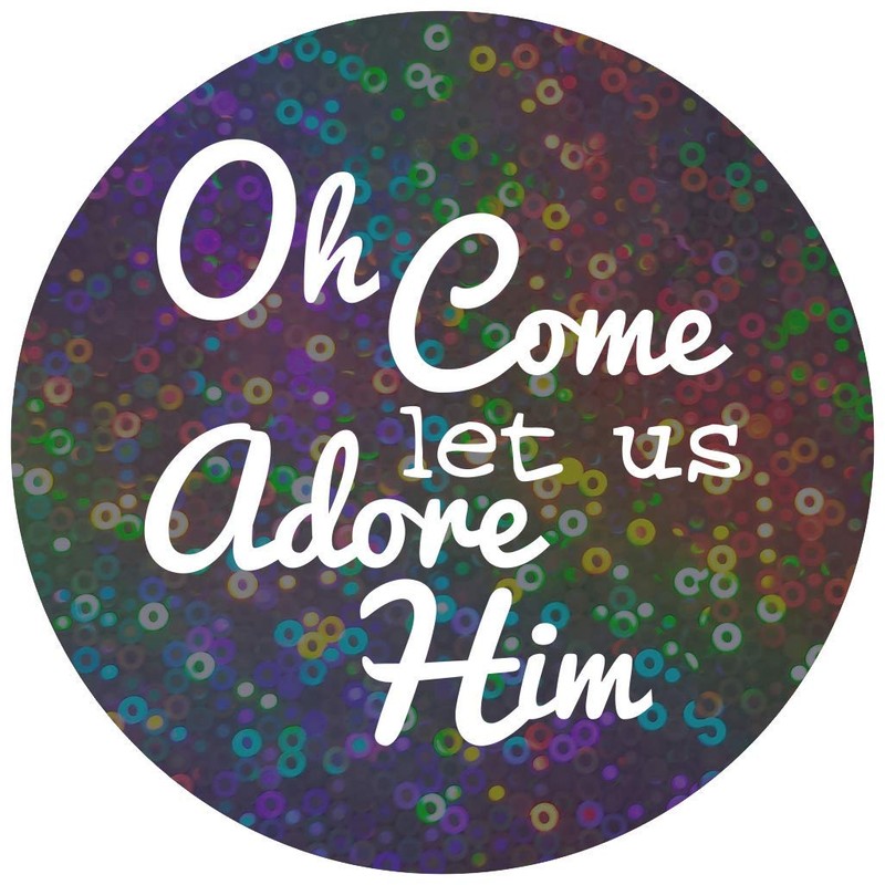 School Stickers Sparkly Christmas Hymn Stickers