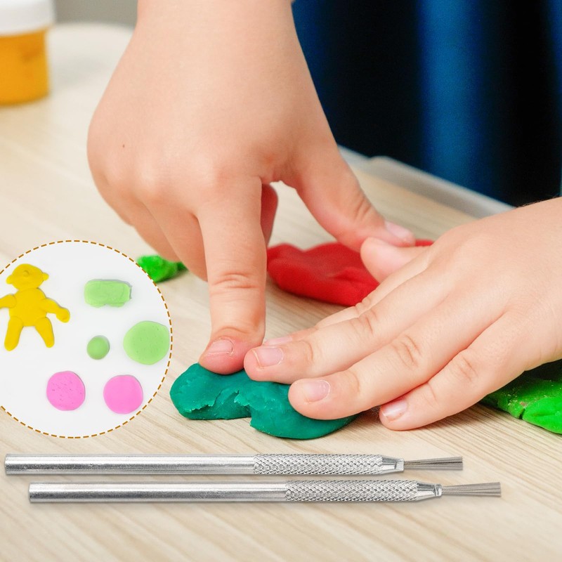 2Pack Clay Needle Tools, Wire Feather Texture Tool for Ceramic