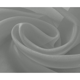 RT Designers Collection Celine Sheer 55 x 216 in. Sheer Curtain Scarf, Silver