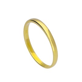 jewellerybox 9ct Gold 2mm Wedding Band Ring Size K (Available I - U)