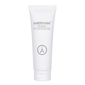 Amberpharm Original Salt Cream 8% NaCI 125 ml Salt Cream Natural Cosmetics for the Whole Family Dermatest Cream for Dry Skin Blemished Skin Sensitive Skin