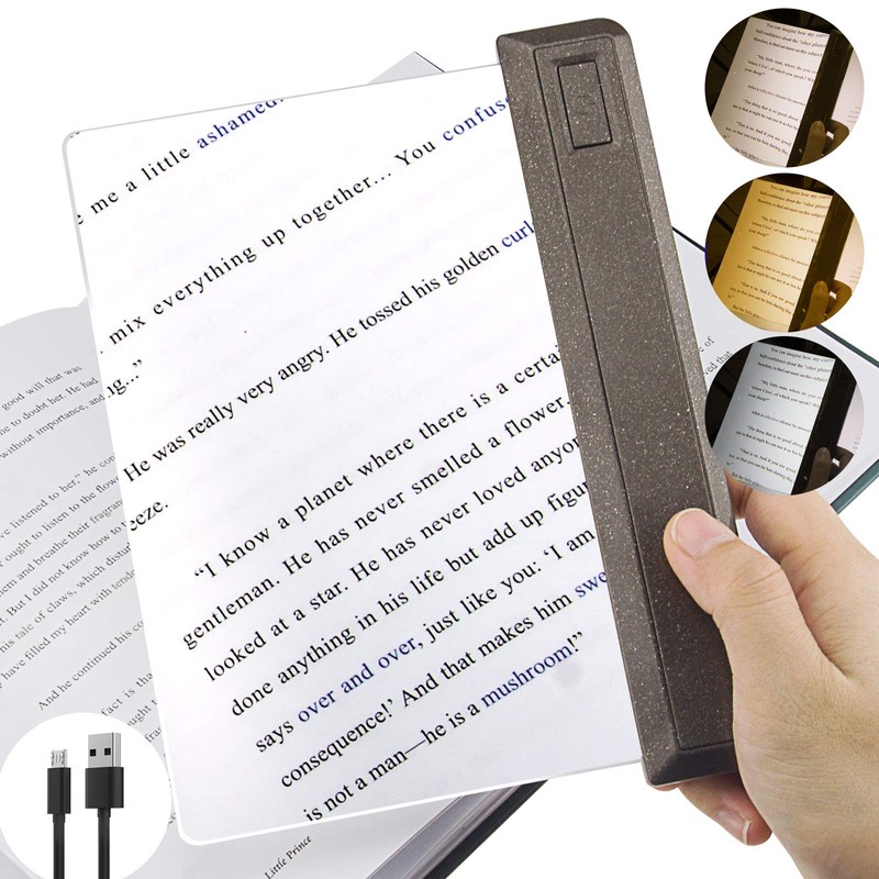 LUXSWAY Rechargeable 3X Full Page Magnifier for Reading,Magnifying Glass with