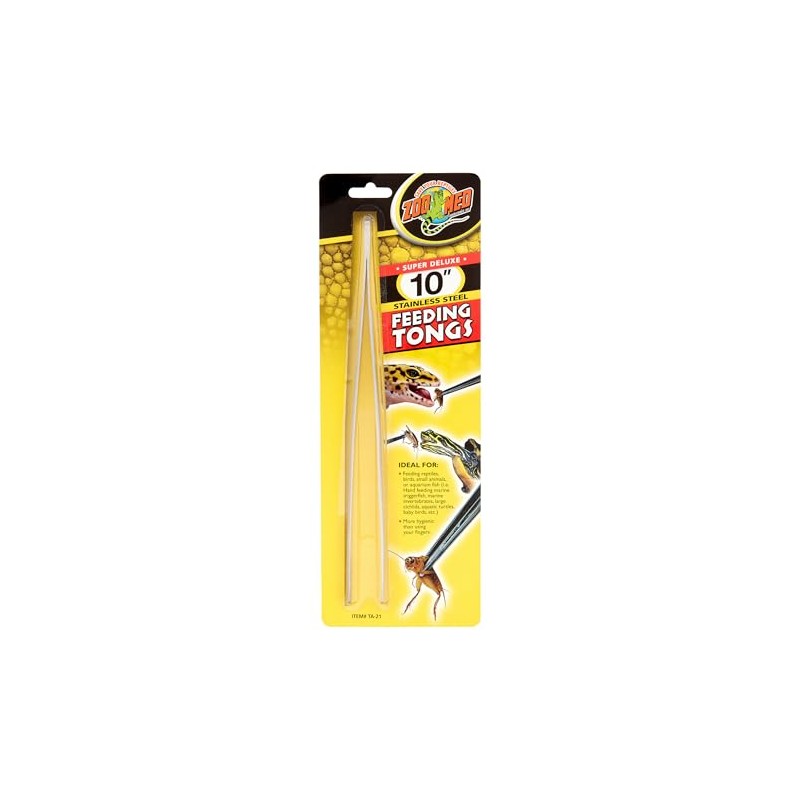Zoo Med Super Deluxe Stainless Steel Feeding Tongs