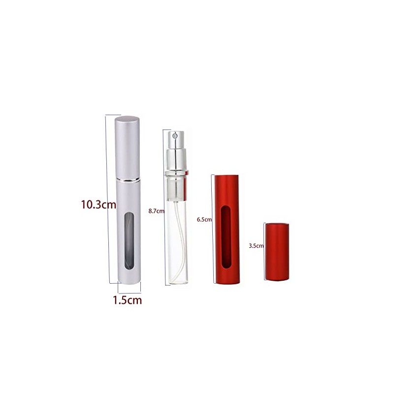 Faoyliye 5ml Portable Mini Travel Perfume Bottle Atomizer Refillable Empty