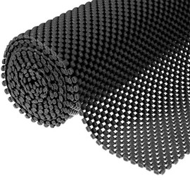 GIBZ Non-Slip Rug Pad Gripper, Carpet Pads for Area Rugs and Hardwood Floors, Provides Protection and Cushion, Black, 24x119