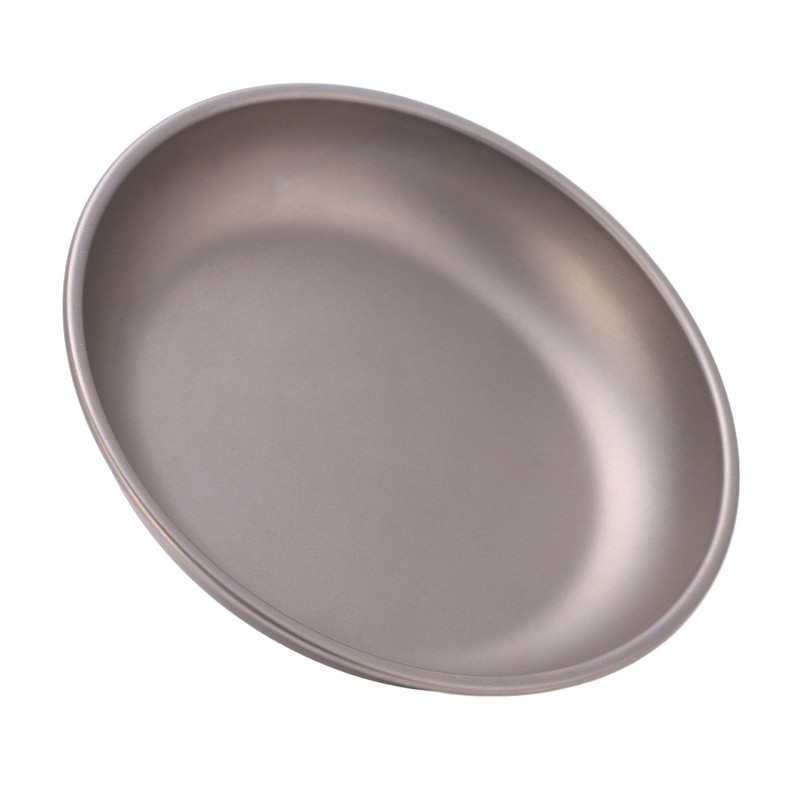 Pure Titanium Saucer Dishes Outdoor Tableware Camping Hiking Plates Cutlery