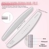 Makartt Zebra Nail Files 100 100 Grit for Poly Nail