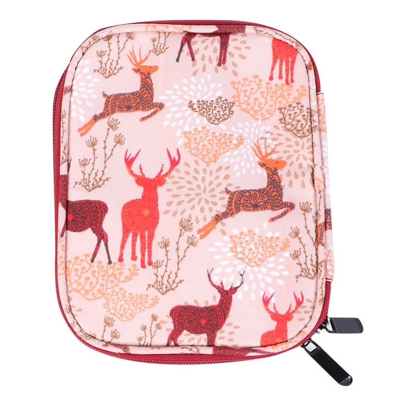 Knitting Storage Bag Portable Crochet Hook Needle Sewing Tool Case(Short