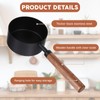 Stainless Steel Measuring Cups Set and Measuring Spoons Wooden Handle