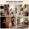 SOLADDER 3 Step Ladder with Handrails, Lightweight Aluminium Folding Step