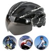 Magnetic Suction Protective Helmet with Goggles/Light for Mountain Bike Road