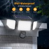 Onforu 3000LM Solar Lights Outdoor, 3 Heads Security Lights with