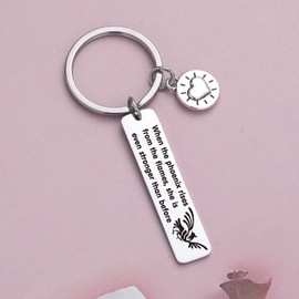 JIUSHUN Phoenix Keychain Phoenix Bird Keychain Bird Lover Jewelry Cousin Gift Phoenix Charm Gift Motivational Gift Best Friend Keychain Sister Gift Phoenix Lover Keychain