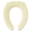 OKA Daisy Marche U-Shaped Toilet Seat Cover, Beige, Antibacterial, Odor