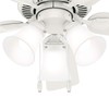 Hunter Fan 44 inch Traditional Fresh White Indoor Ceiling Fan