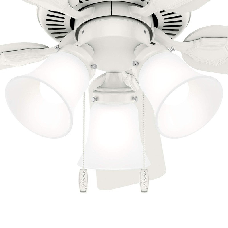 Hunter Fan 44 inch Traditional Fresh White Indoor Ceiling Fan