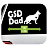 Bluegrass Decals GSD Dad German Shepherd Dog Breed Decal Sticker