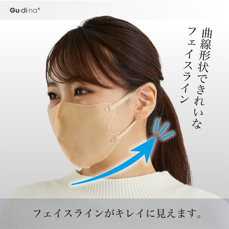 青山通商 グディナ 快適マスク立体 ローズ30枚入