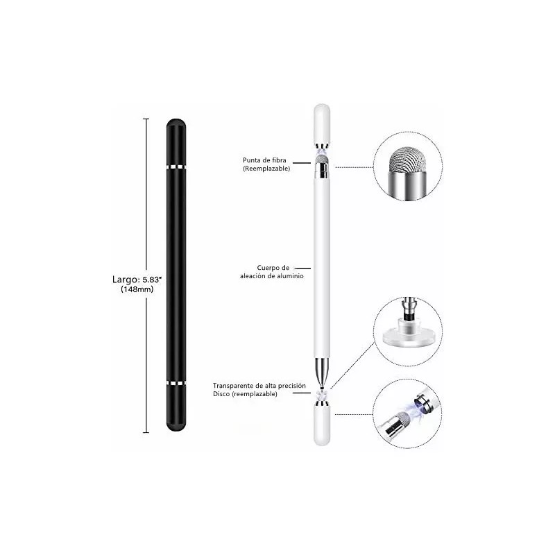Monbelle Lápiz Óptico Capacitivo Universal Para Celular/tablet,2 Pcs