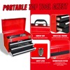 BIG RED Rolling Garage Workshop Organizer: Detachable 3 Drawer Tool