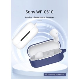 FTRONGRT Case Compatible with Sony WF-C510, Soft TPU, Scratch-Resistant Protective Case for Bluetooth Headphones Compatible with Sony WF-C510. Red