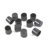 Leliafleury 8Pcs 25mm Rubber Leg Tips Round Rubber End Caps Black Chair Leg Covers Non-Slip Rubber Furniture Feet Replacement Tips for Tables Chairs Desks