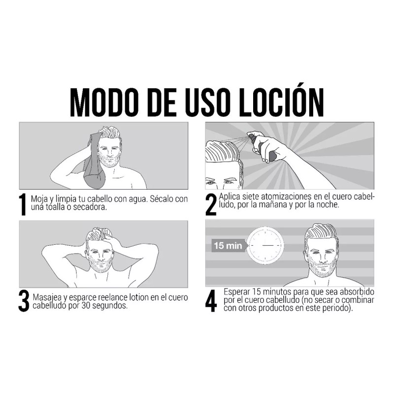 Reelance 3 Meses De Tratamiento Reelance Hombre + 3 Geles