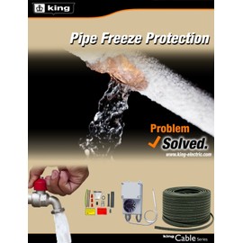 King Electric SRP246-6 240-volt Self Regulating Pre Assemble Pipe Freeze Cable Kit, 6-Feet