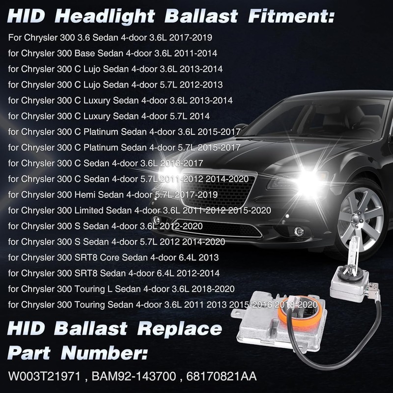 HID Headlight Ballast W/Igniter & D3S Bulb 2011 2012 2013
