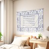 EGBTL Floral Christian Tapestry, Christian Wall Tapestry for Prayer Room,