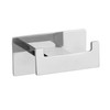 WENKO Turbo-Loc Duo Genova Shine Wall Hook, Decorative Double Bathroom