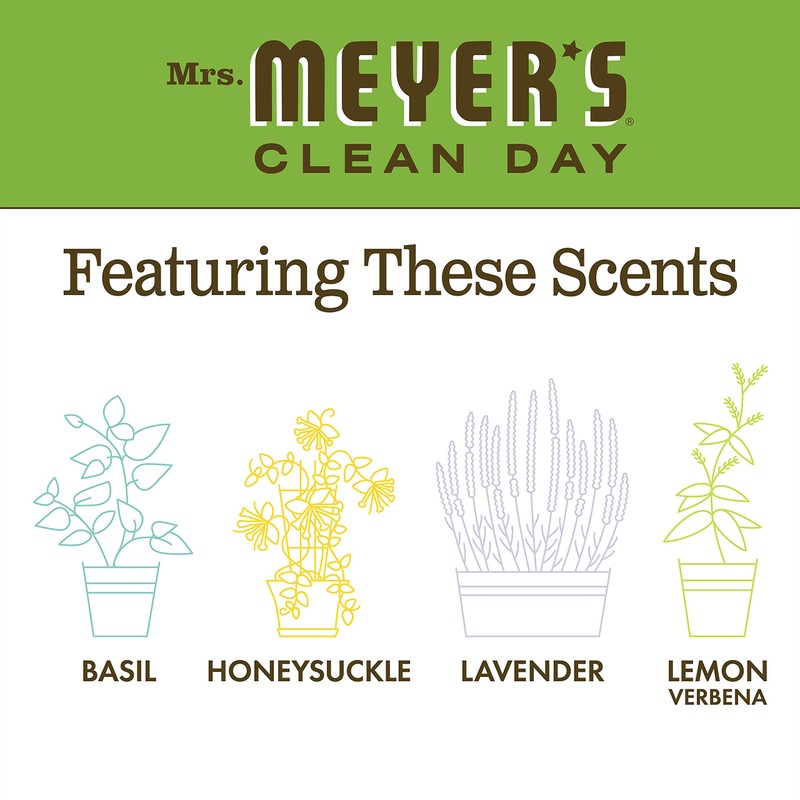 Mrs. Meyer's Clean Day Liquid Hand Soap, Cruelty Free and